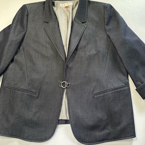 Tahari women’s 18 two-piece blazer and skirt set jacket, rolled cuffed sleeve - Picture 14 of 16